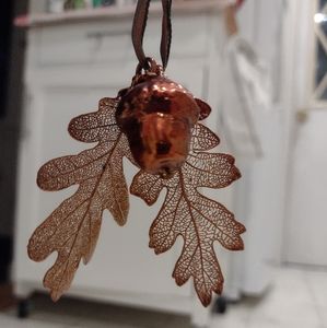 Double Oak Leaf Acorn Ornament